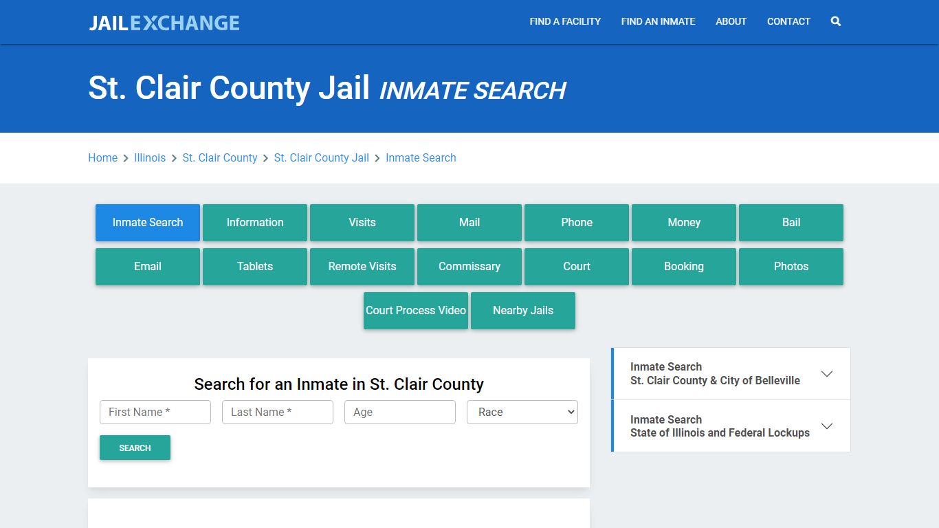 St. Clair County Jail, IL Inmate Search: Roster & Mugshots - Jail Exchange